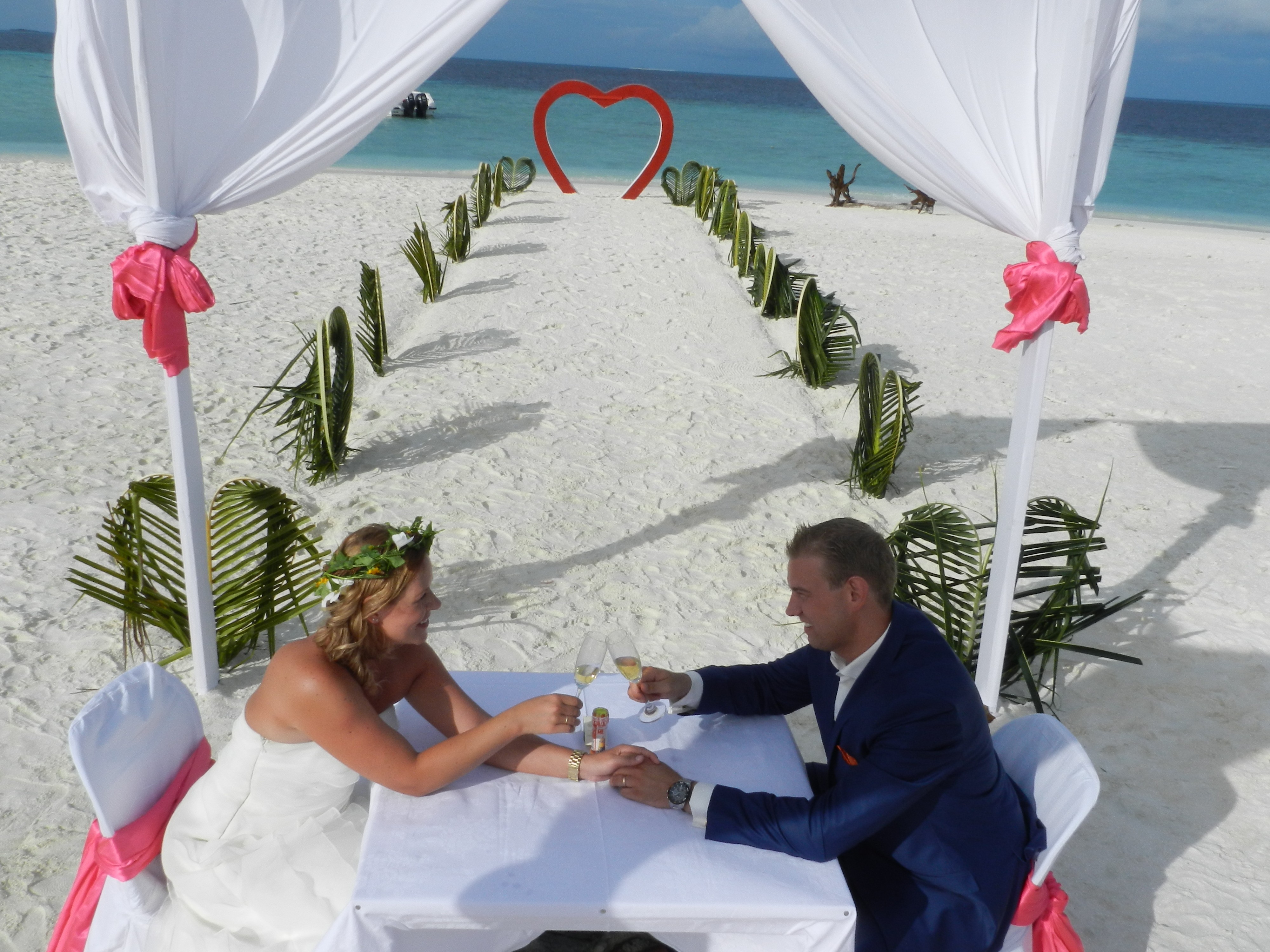 trouwen op de Malediven