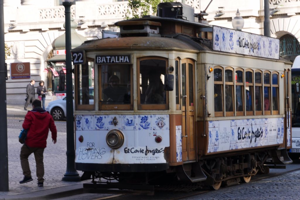 geen tram met de Porto card