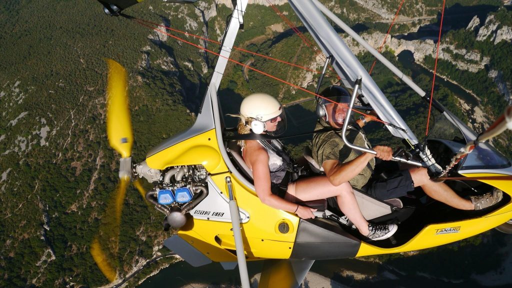 Ardèche ultralight vliegtuig